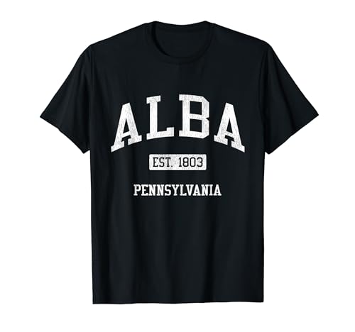 Alba Pennsylvania PA JS04 Vintage Athletic Sports T-Shirt