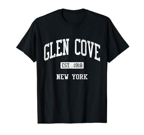Glen Cove New York NY JS04 Vintage Athletic Sports T-Shirt