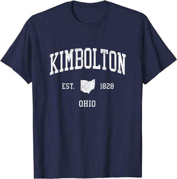 Kimbolton Ohio OH T-Shirt Vintage Athletic Sports Design Tee