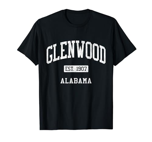 Glenwood Alabama AL JS04 Vintage Athletic Sports T-Shirt