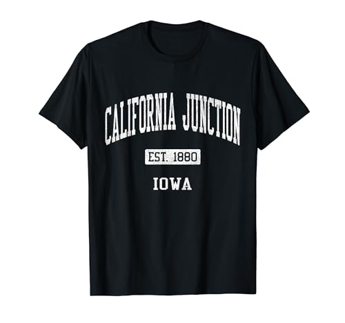 California Junction Iowa IA JS04 Vintage Athletic Sports T-Shirt