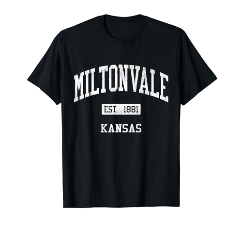 Miltonvale Kansas KS JS04 Vintage Athletic Sports T-Shirt