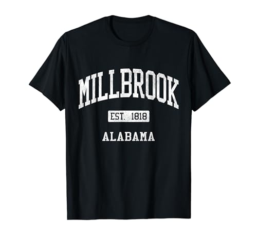 Millbrook Alabama AL JS04 Vintage Athletic Sports T-Shirt