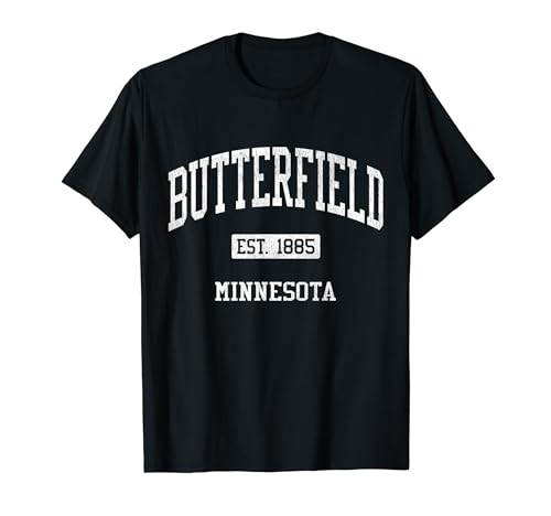 Butterfield Minnesota MN JS04 Vintage Athletic Sports T-Shirt