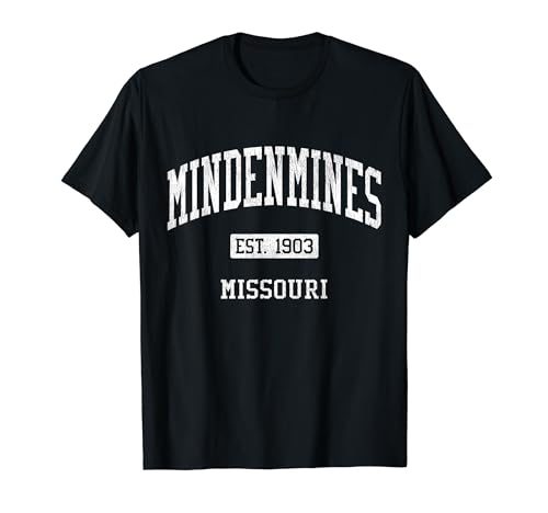 Mindenmines Missouri MO JS04 Vintage Athletic Sports T-Shirt