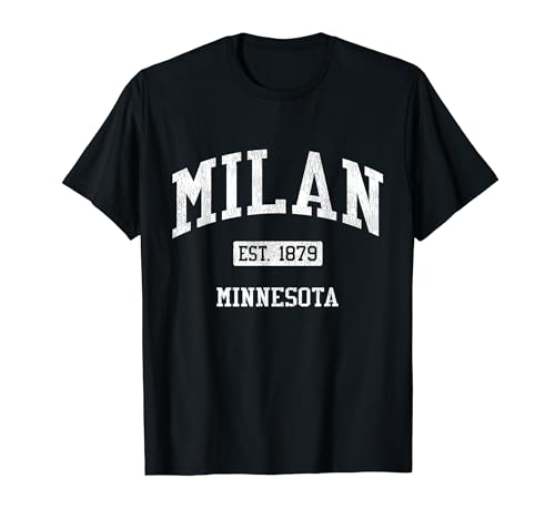 Milan Minnesota MN JS04 Vintage Athletic Sports T-Shirt