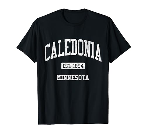 Caledonia Minnesota MN JS04 Vintage Athletic Sports T-Shirt