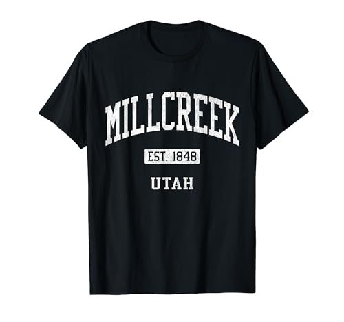 Millcreek Utah UT JS04 Vintage Athletic Sports T-Shirt