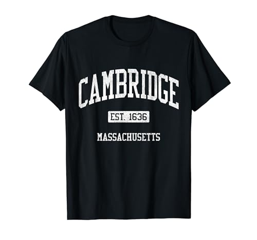 Cambridge Massachusetts MA JS04 Vintage Athletic Sports T-Shirt