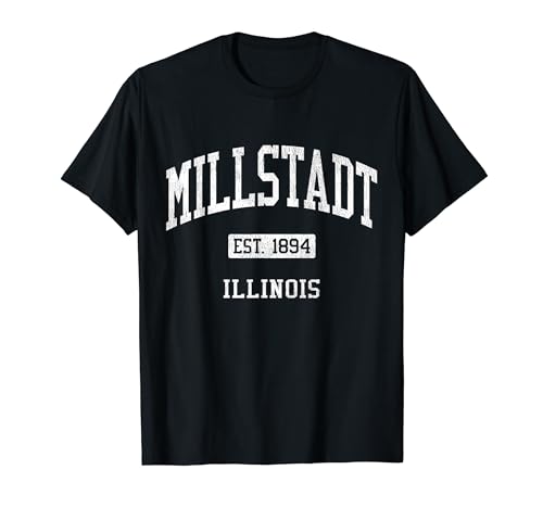 Millstadt Illinois IL JS04 Vintage Athletic Sports T-Shirt