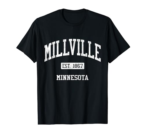 Millville Minnesota MN JS04 Vintage Athletic Sports T-Shirt