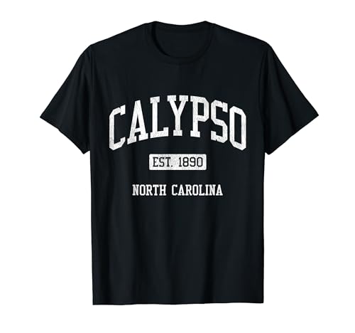 Calypso North Carolina NC JS04 Vintage Athletic Sports T-Shirt