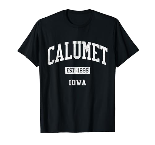 Calumet Iowa IA JS04 Vintage Athletic Sports T-Shirt