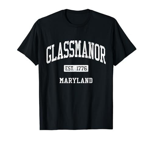 Glassmanor Maryland MD JS04 Vintage Athletic Sports T-Shirt