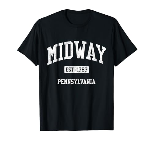 Midway Pennsylvania PA JS04 Vintage Athletic Sports T-Shirt