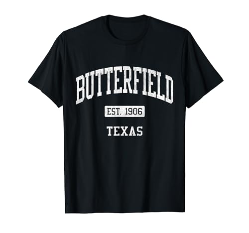 Butterfield Texas TX JS04 Vintage Athletic Sports T-Shirt