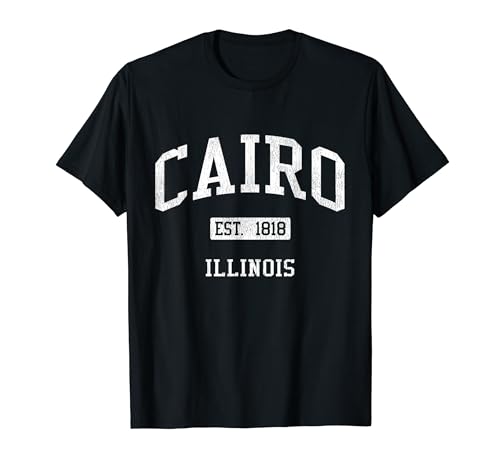 Cairo Illinois IL JS04 Vintage Athletic Sports T-Shirt