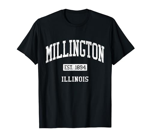 Millington Illinois IL JS04 Vintage Athletic Sports T-Shirt