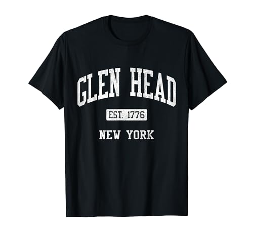 Glen Head New York NY JS04 Vintage Athletic Sports T-Shirt