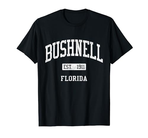 Bushnell Florida FL JS04 Vintage Athletic Sports T-Shirt