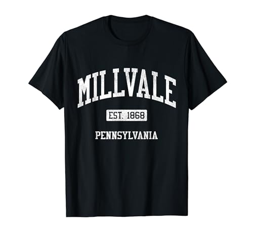 Millvale Pennsylvania PA JS04 Vintage Athletic Sports T-Shirt