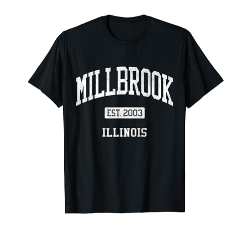 Millbrook Illinois IL JS04 Vintage Athletic Sports T-Shirt