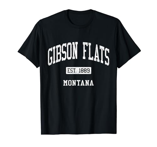 Gibson Flats Montana MT JS04 Vintage Athletic Sports T-Shirt