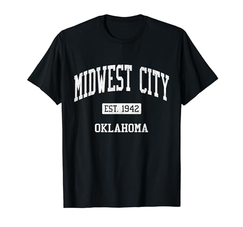 Midwest City Oklahoma OK JS04 Vintage Athletic Sports T-Shirt