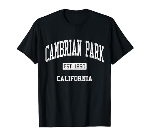 Cambrian Park California CA JS04 Vintage Athletic Sports T-Shirt