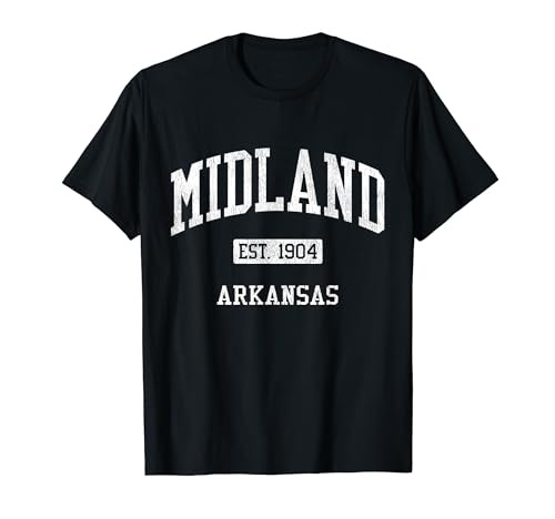 Midland Arkansas AR JS04 Vintage Athletic Sports T-Shirt