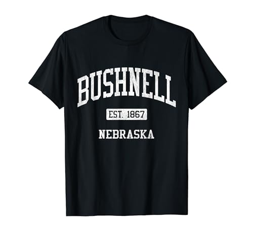 Bushnell Nebraska NE JS04 Vintage Athletic Sports T-Shirt