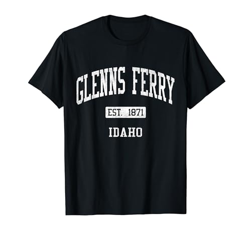 Glenns Ferry Idaho ID JS04 Vintage Athletic Sports T-Shirt