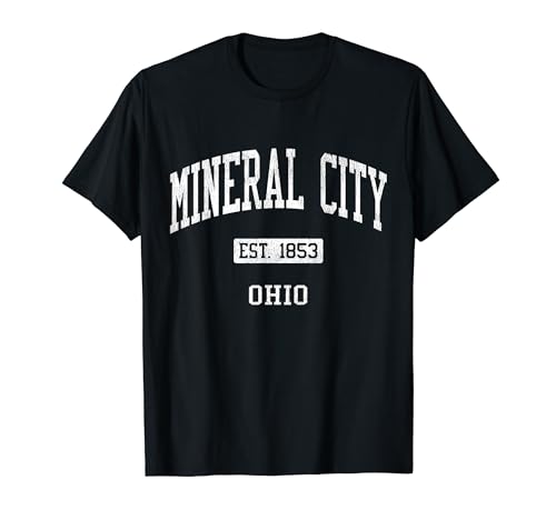 Mineral City Ohio OH JS04 Vintage Athletic Sports T-Shirt