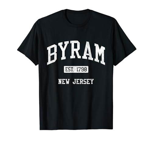 Byram New Jersey NJ JS04 Vintage Athletic Sports T-Shirt