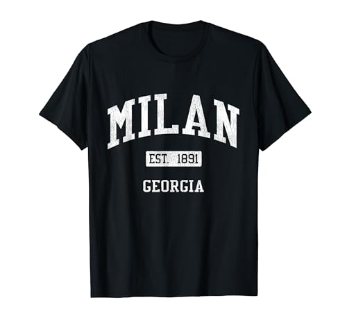 Milan Georgia GA JS04 Vintage Athletic Sports T-Shirt