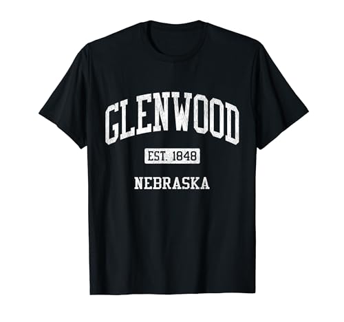 Glenwood Nebraska NE JS04 Vintage Athletic Sports T-Shirt