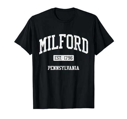 Milford Pennsylvania PA JS04 Vintage Athletic Sports T-Shirt