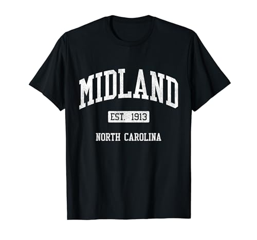 Midland North Carolina NC JS04 Vintage Athletic Sports T-Shirt