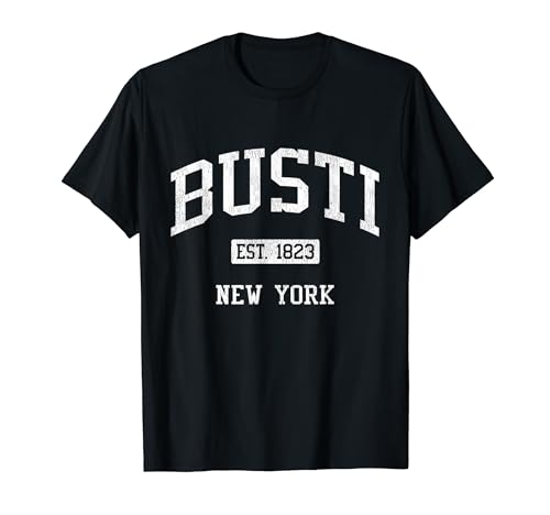 Busti New York NY JS04 Vintage Athletic Sports T-Shirt