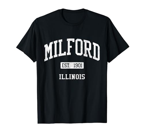 Milford Illinois IL JS04 Vintage Athletic Sports T-Shirt