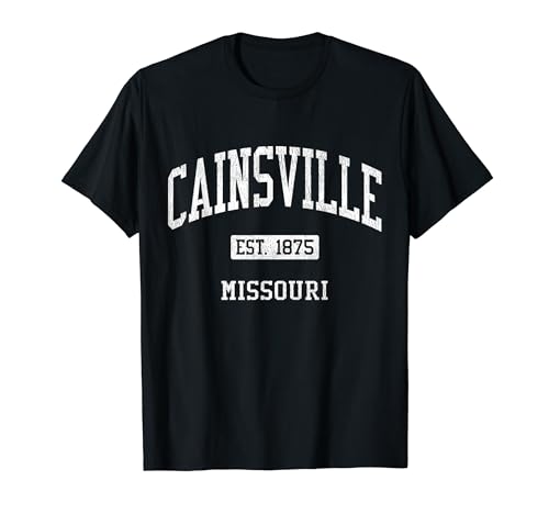 Cainsville Missouri MO JS04 Vintage Athletic Sports T-Shirt