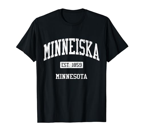 Minneiska Minnesota MN JS04 Vintage Athletic Sports T-Shirt