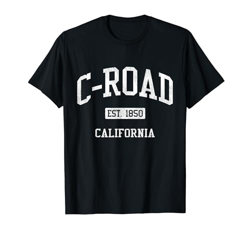 C-Road California CA JS04 Vintage Athletic Sports T-Shirt