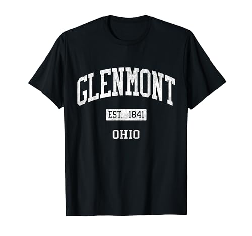 Glenmont Ohio OH JS04 Vintage Athletic Sports T-Shirt