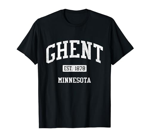 Ghent Minnesota MN JS04 Vintage Athletic Sports T-Shirt