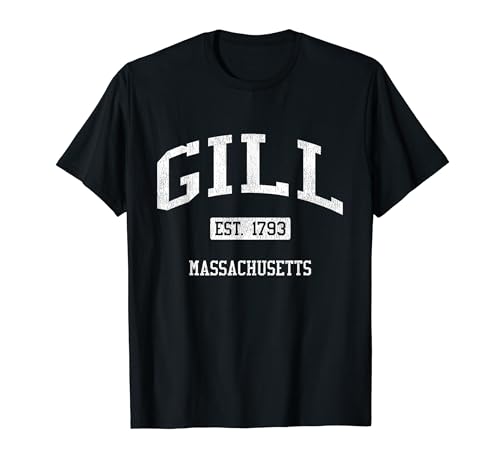 Gill Massachusetts MA JS04 Vintage Athletic Sports T-Shirt