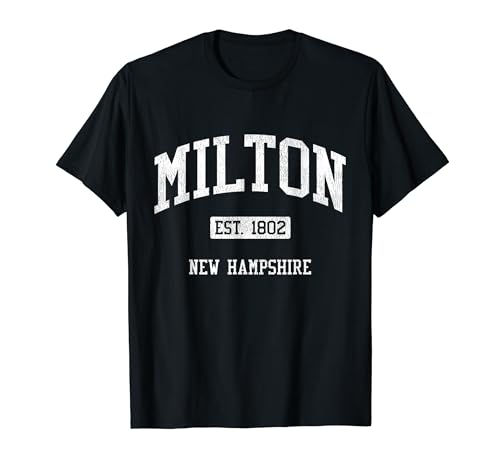 Milton New Hampshire NH JS04 Vintage Athletic Sports T-Shirt