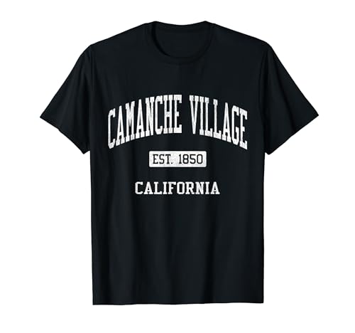 Camanche Village California CA JS04 Vintage Athletic Sports T-Shirt