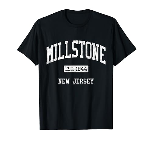 Millstone New Jersey NJ JS04 Vintage Athletic Sports T-Shirt