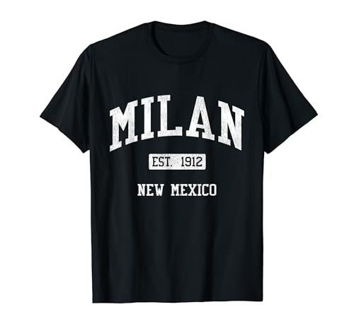 Milan New Mexico NM JS04 Vintage Athletic Sports T-Shirt